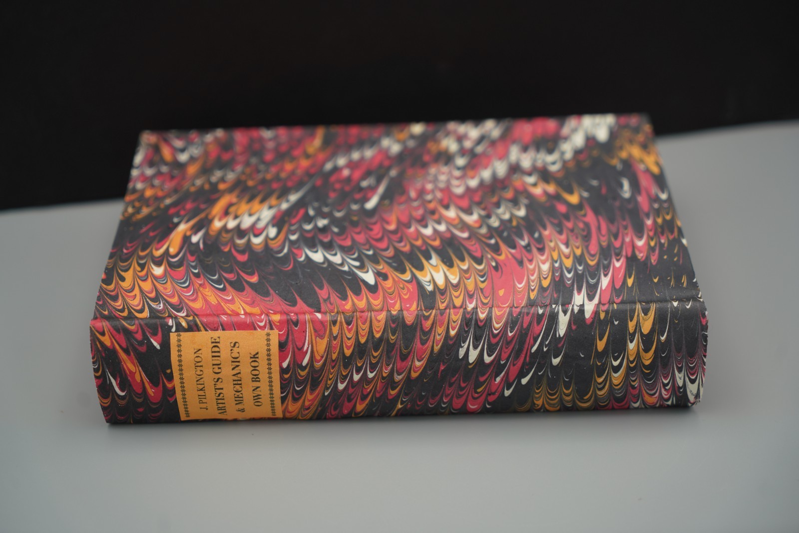 Artists Guide & Mechanics Own Book-Pilkington-Marbled Paper Cover-1843