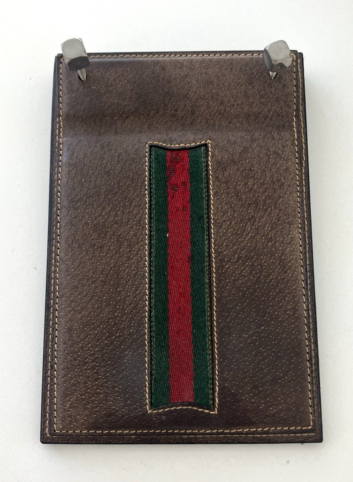 Vintage Gucci Stripe Desk Calendar Tablet 1970s Authentic made in Italy scarce