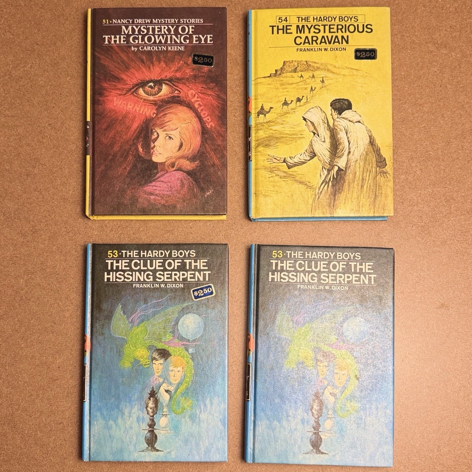 Vintage Hardy Boys Nancy Drew Lot 4 Post Cereal Insert Unread G&D Picture Cover 
