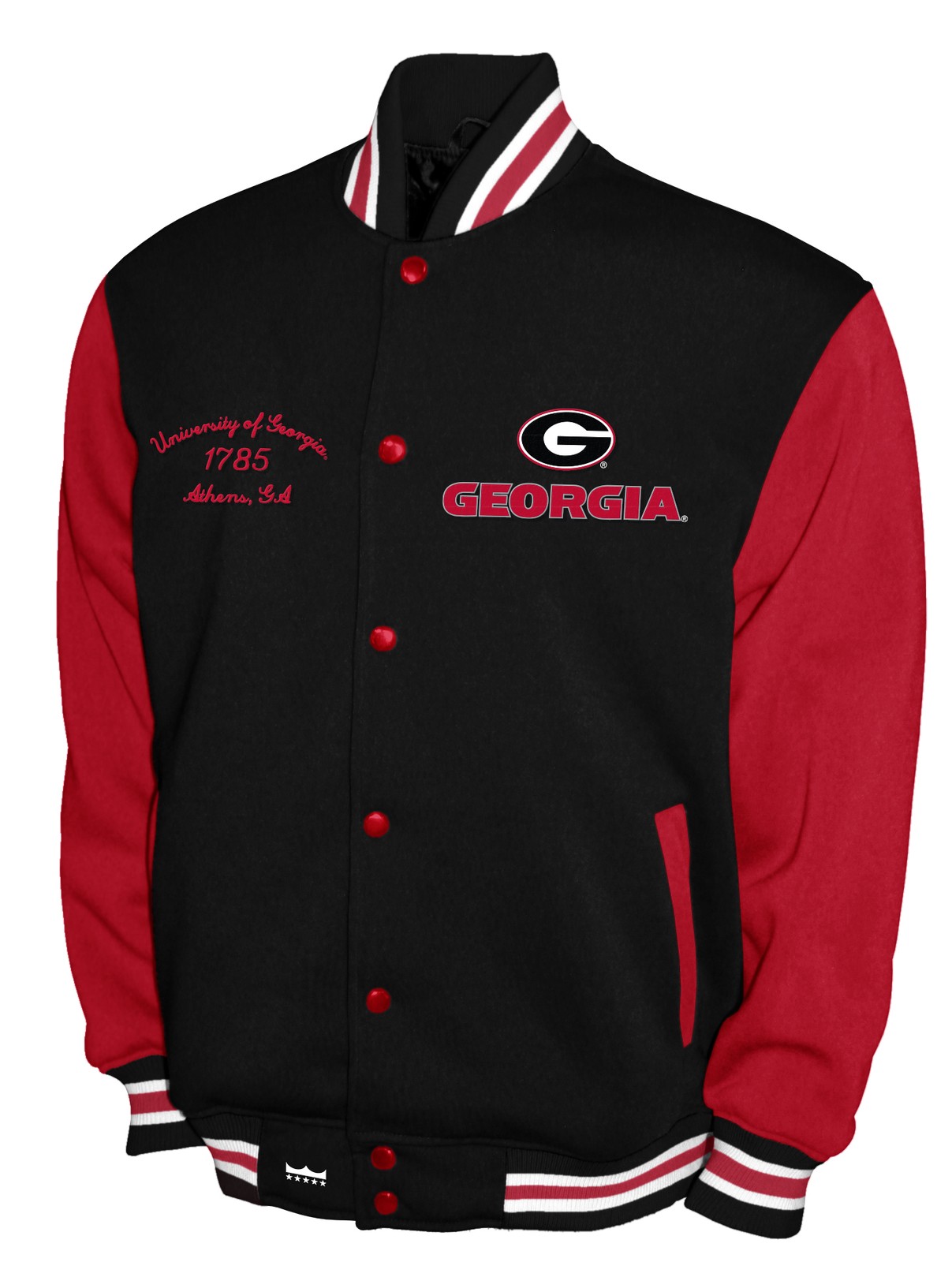 Franchise Club Mens NCAA Varsity Fleece Jacket