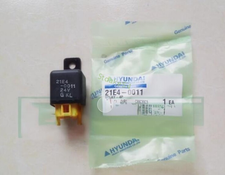 New QTY:1 21E4-0011 Relay DC24V For Hyundai R200-5 R210-5 Excavator New QTY:1 21E4-0011 Relay DC24V For Hyundai R200-5 R210-5 Excavator