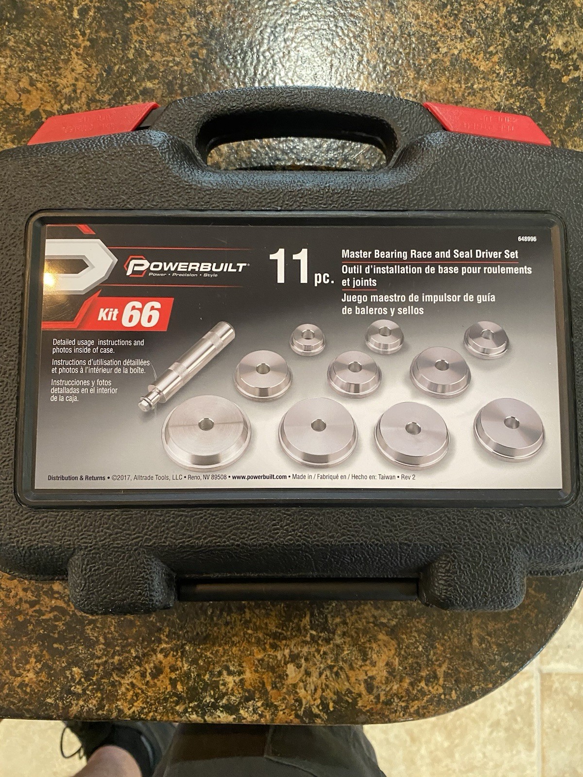 Powerbuilt Master Bearing Race and Seal Driver Kit - 648996 New Never Used Powerbuilt Master Bearing Race and Seal Driver Kit - 648996 New Never Used