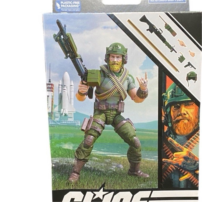 Hasbro G.I. Joe Classified Series Rock \'N Roll McConnel 6.4in Figure Gun/Helmet