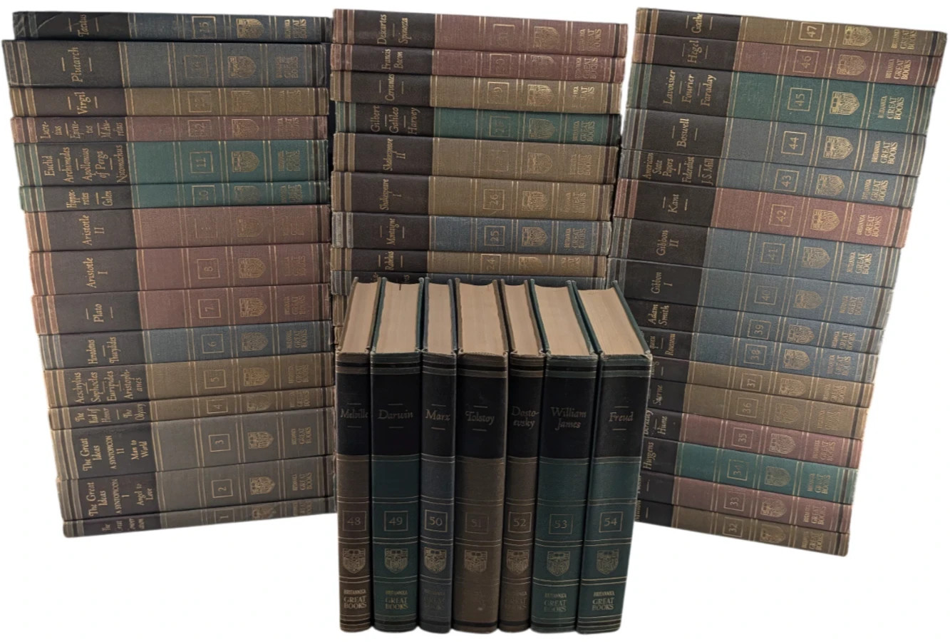 Britannica Great Books of the Western World 54 Volume Complete Set 1952 Edition Britannica Great Books of the Western World 54 Volume Complete Set 1952 Edition