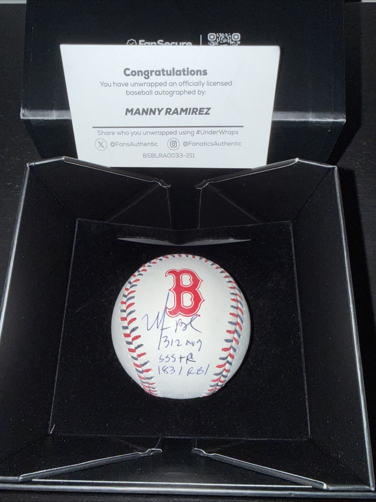 MANNY RAMIREZ Boston Red Sox Signed Team ClrLaces Baseball w/Inscriptions 6/10 MANNY RAMIREZ Boston Red Sox Signed Team ClrLaces Baseball w/Inscriptions 6/10