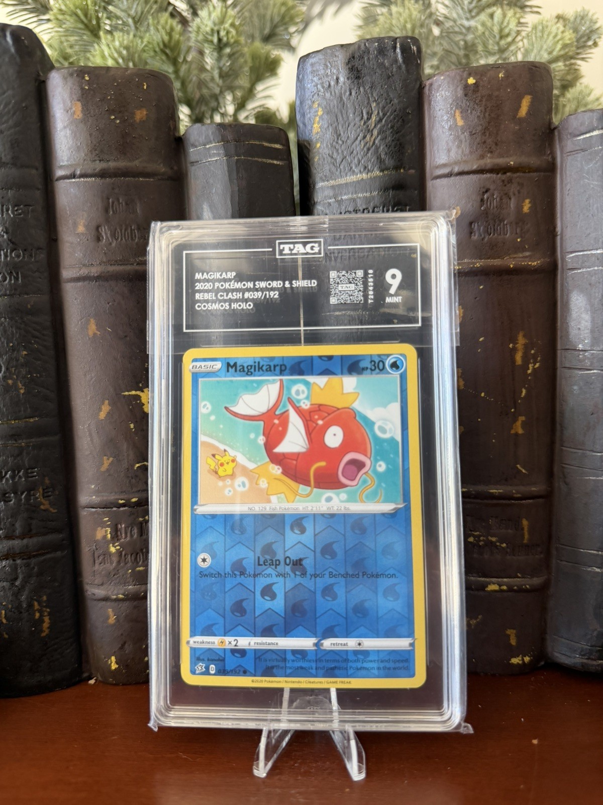 2020 Pokemon - Magikarp 039/192 Swsh02: Rebel Clash Reverse Holo - TAG 9