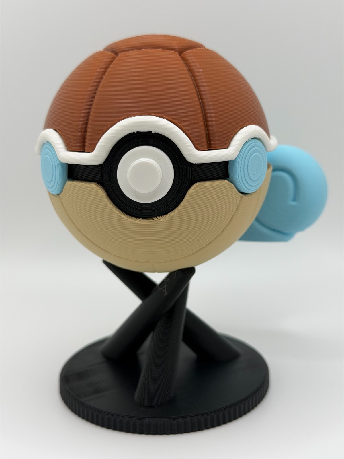 Squirtle Inspired Pokeball Figure | High-Quality 3D Printed -Pokeball Collection