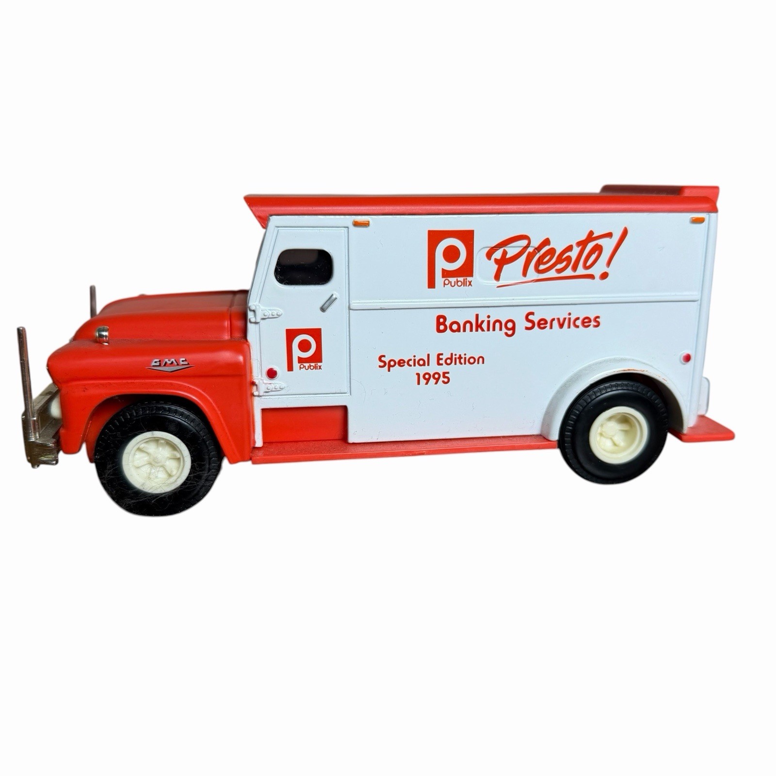 VTG 1995 Publix Presto Armored Truck Bank 1959 GMC ERTL Collectible Banking VTG 1995 Publix Presto Armored Truck Bank 1959 GMC ERTL Collectible Banking