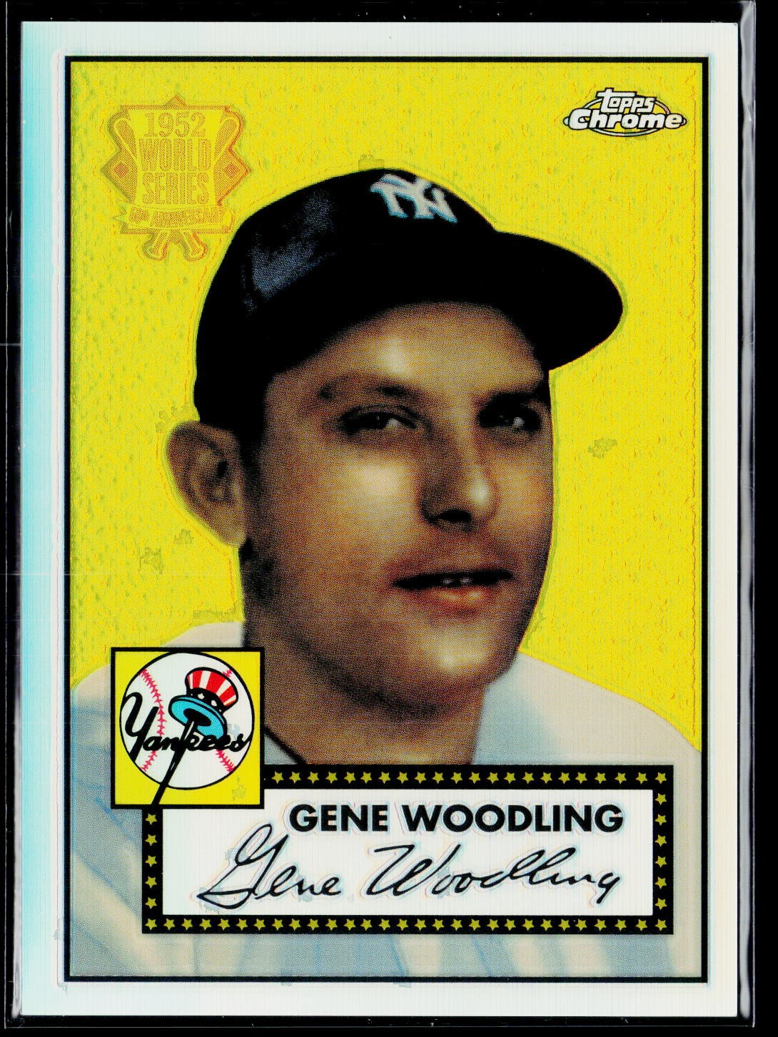 2002 Topps Chrome #52R-15 Gene Woodling 1952 Reprints Refractors 2002 Topps Chrome #52R-15 Gene Woodling 1952 Reprints Refractors