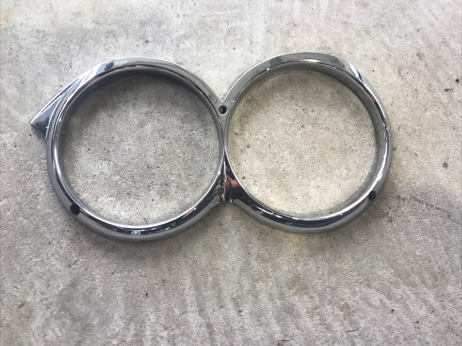 1958 Buick Special Right Hand Chrome Headlight Bezel OEM