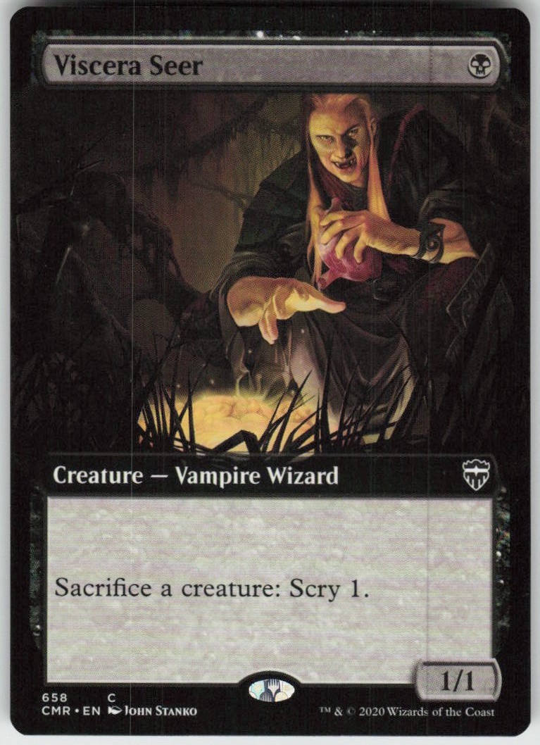 MP-02 Played Viscera Seer (Extended Art) 658 CMR Commander Legends C MP-02 Played Viscera Seer (Extended Art) 658 CMR Commander Legends C