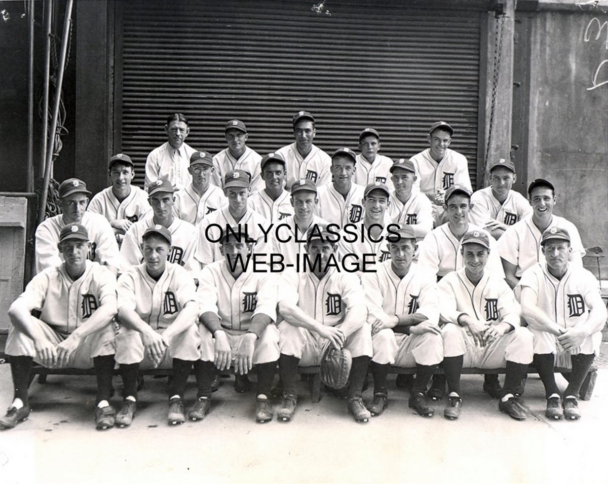 1935 DETROIT TIGERS BASEBALL TEAM 8X10 PHOTO WORLD SERIES GOSLIN FOX JO WHITE