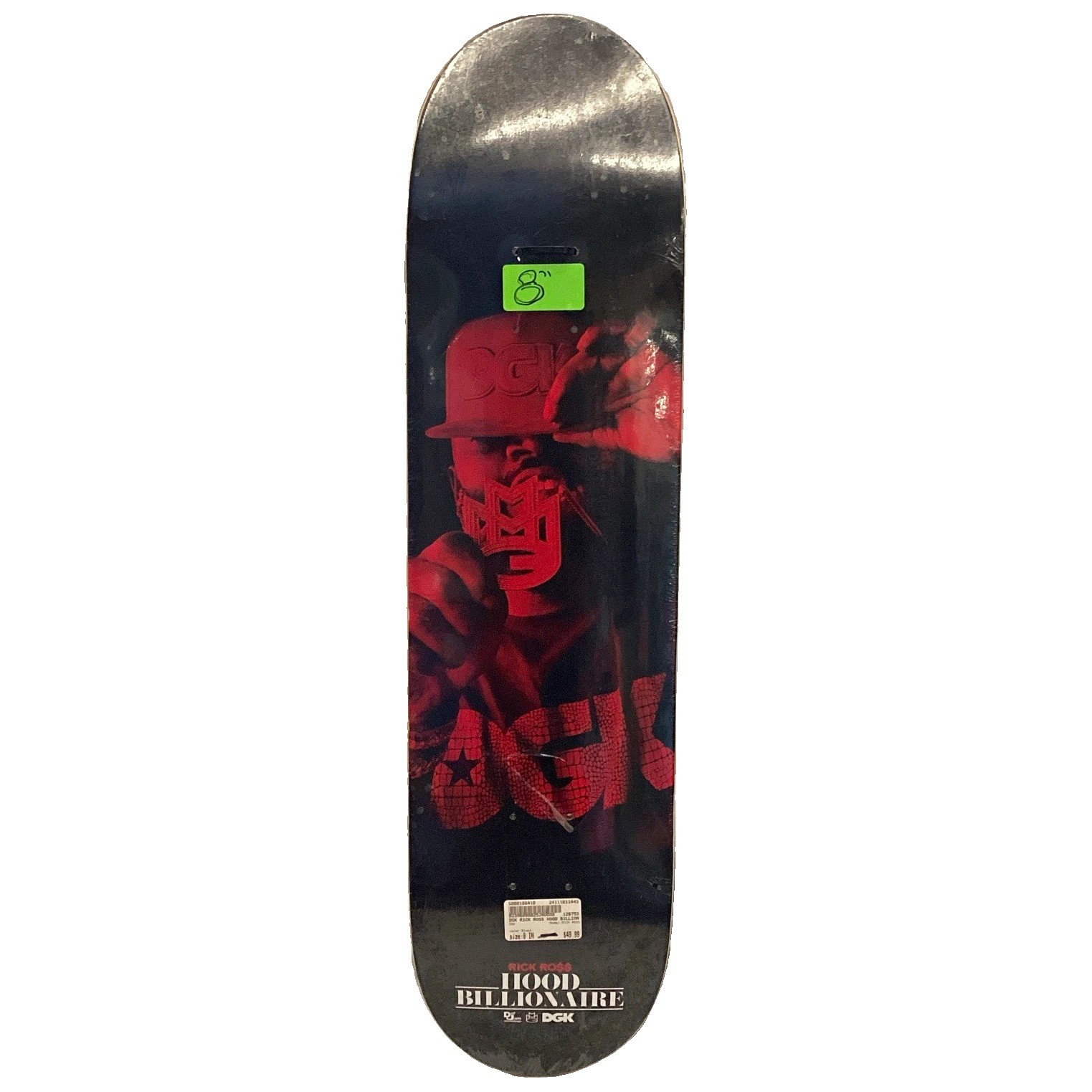 DGK X Rick Ross “Hood Billionaire” Deck 8”