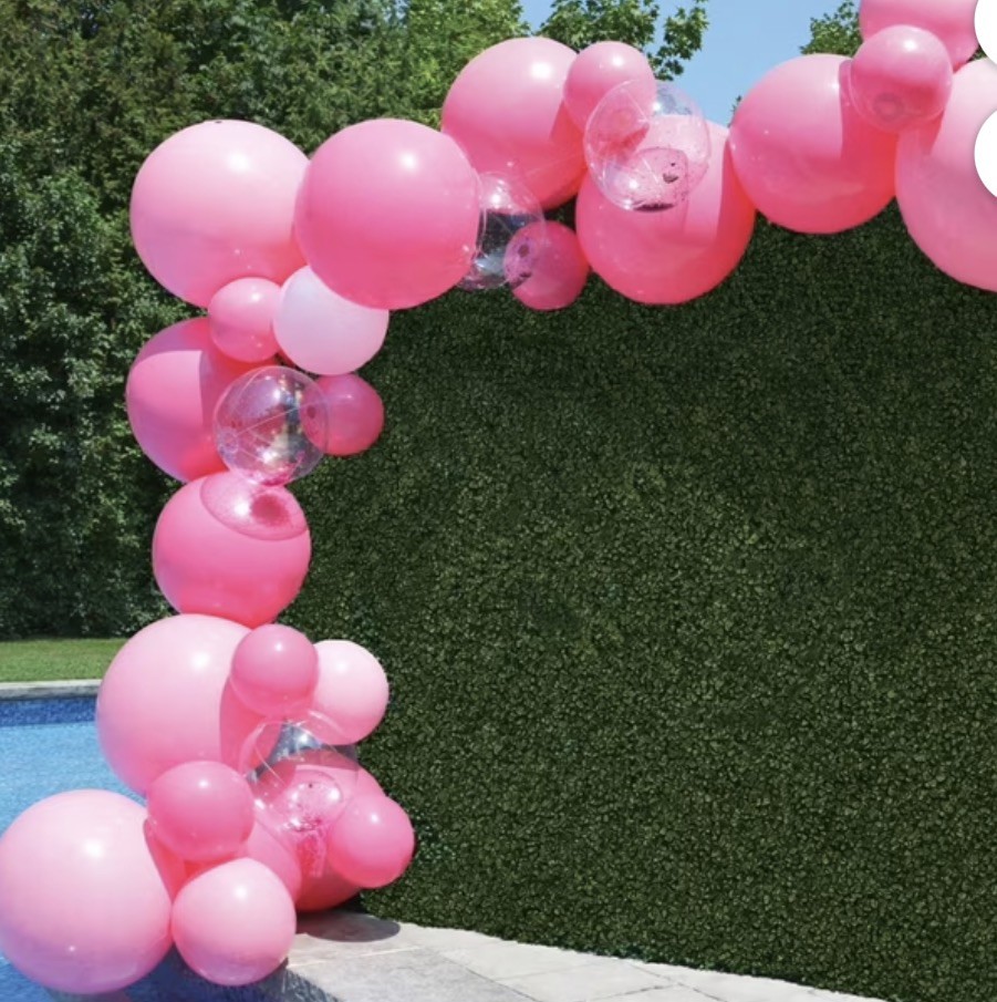 PartyAire 18 Foot Reusable PVC Balloon Arch, 28 pc Pink Paradise