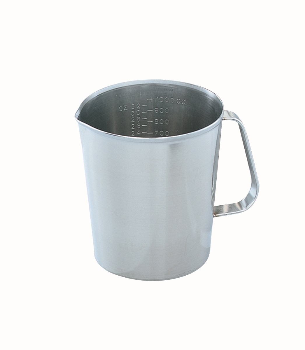 Vollrath Stainless Steel 32oz Graduated Measuring Cup NSF 18ga 1 Qt Kitchen Tool