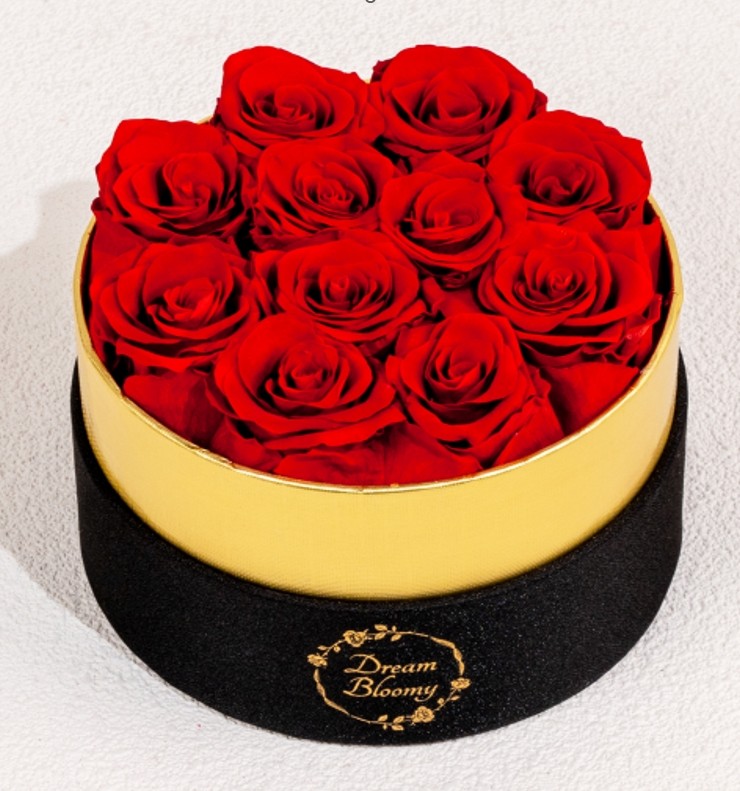 Preserved Rose Flower Box Eternal Real Roses Gift for Her Valentine Birthday