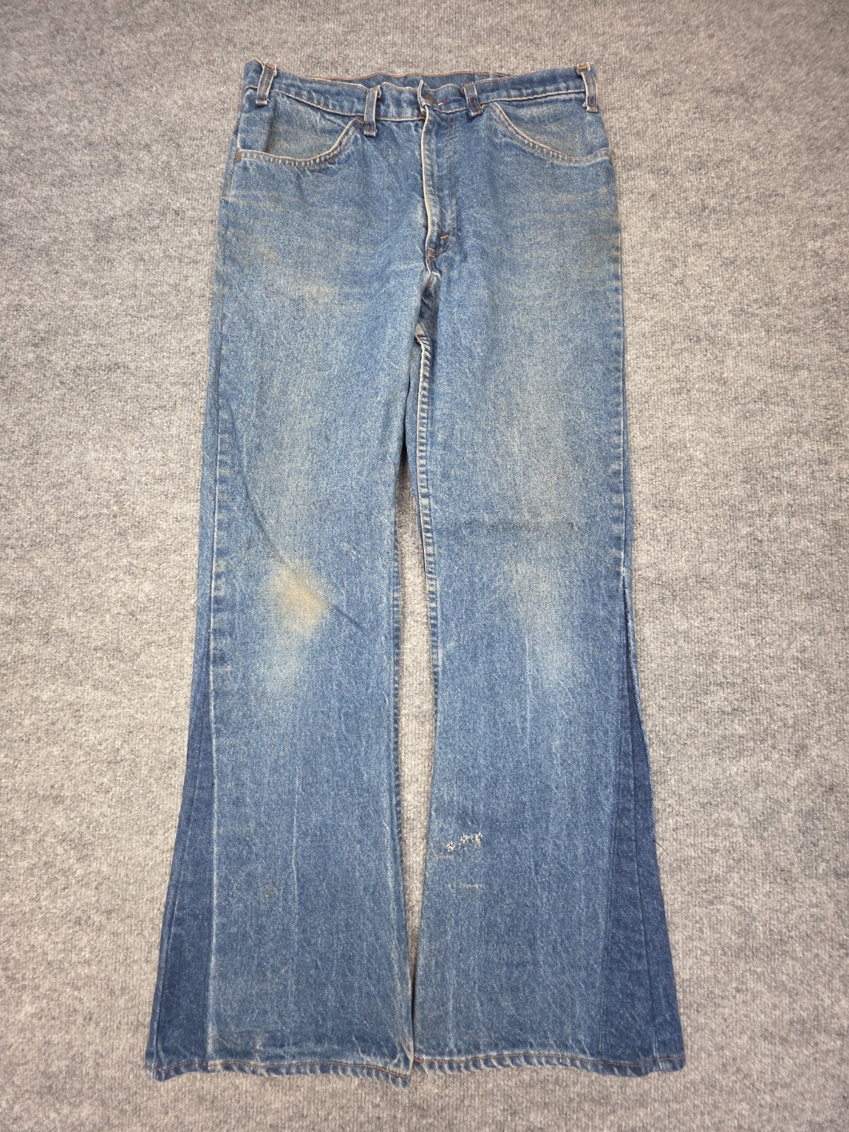 Vintage Levi\'s 646 Bellbottom Jeans Men\'s FITS 31 x 30 Blue *READ* Usa Orange