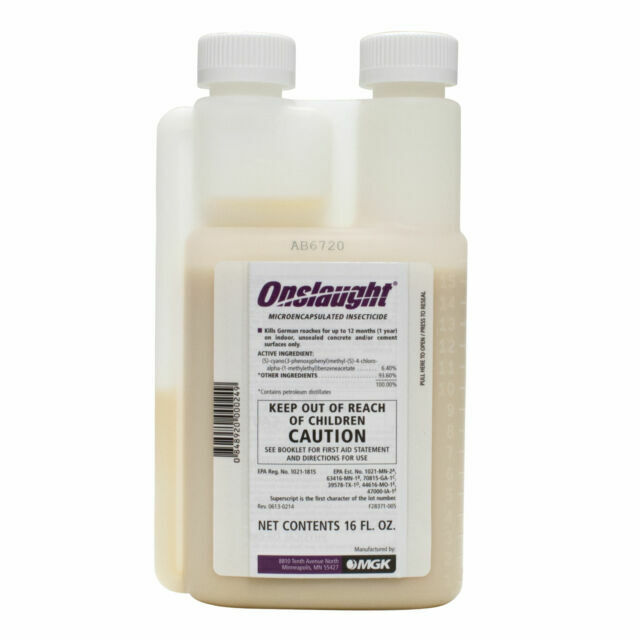 16 oz Onslaught Pest Control Insecticide Scorpions Bed Bugs Roaches Spiders etc 16 oz Onslaught Pest Control Insecticide Scorpions Bed Bugs Roaches Spiders etc