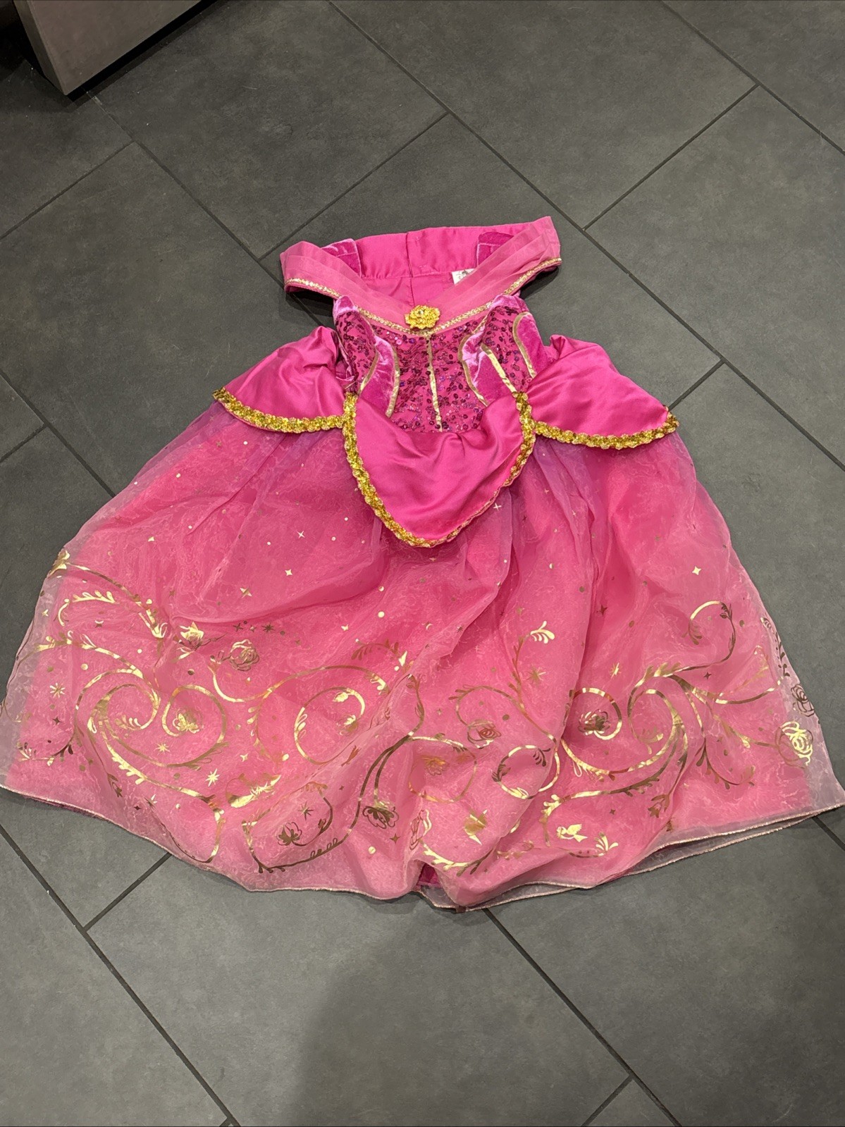 Disneyland Deluxe Sleeping Beauty Aurora Dress Size 5/6