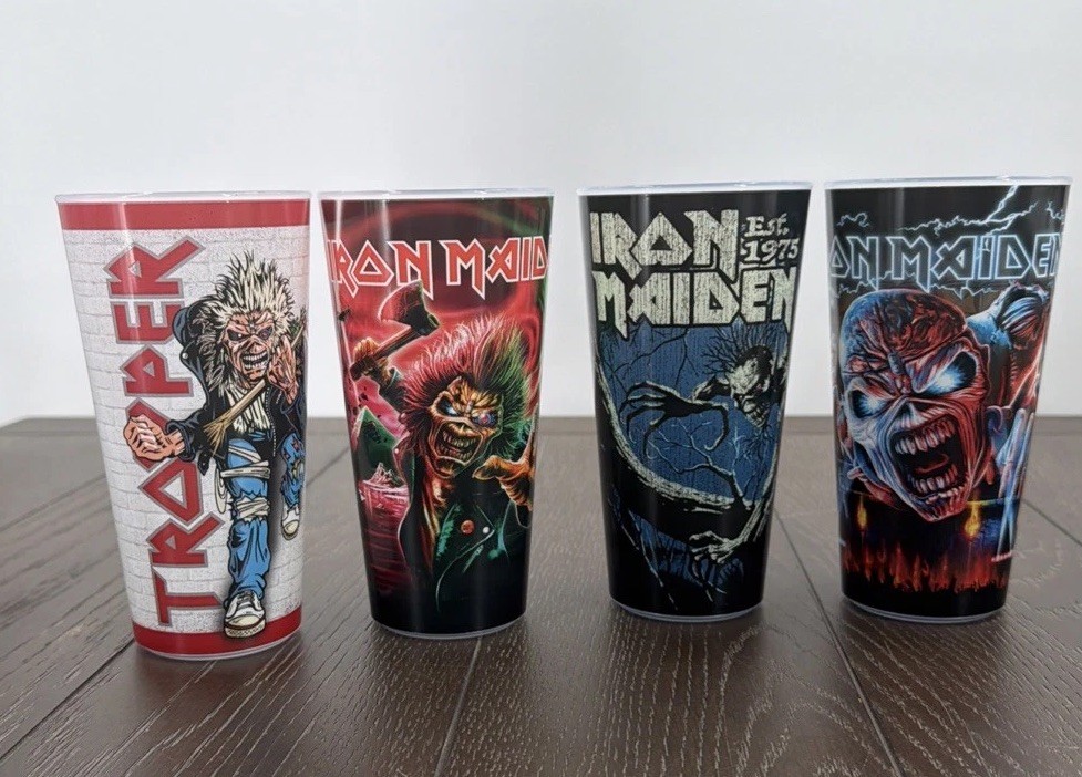 Iron Maiden (4) Cup Collection 2026 Run For Your Lives Dive Bar Only Very Rare