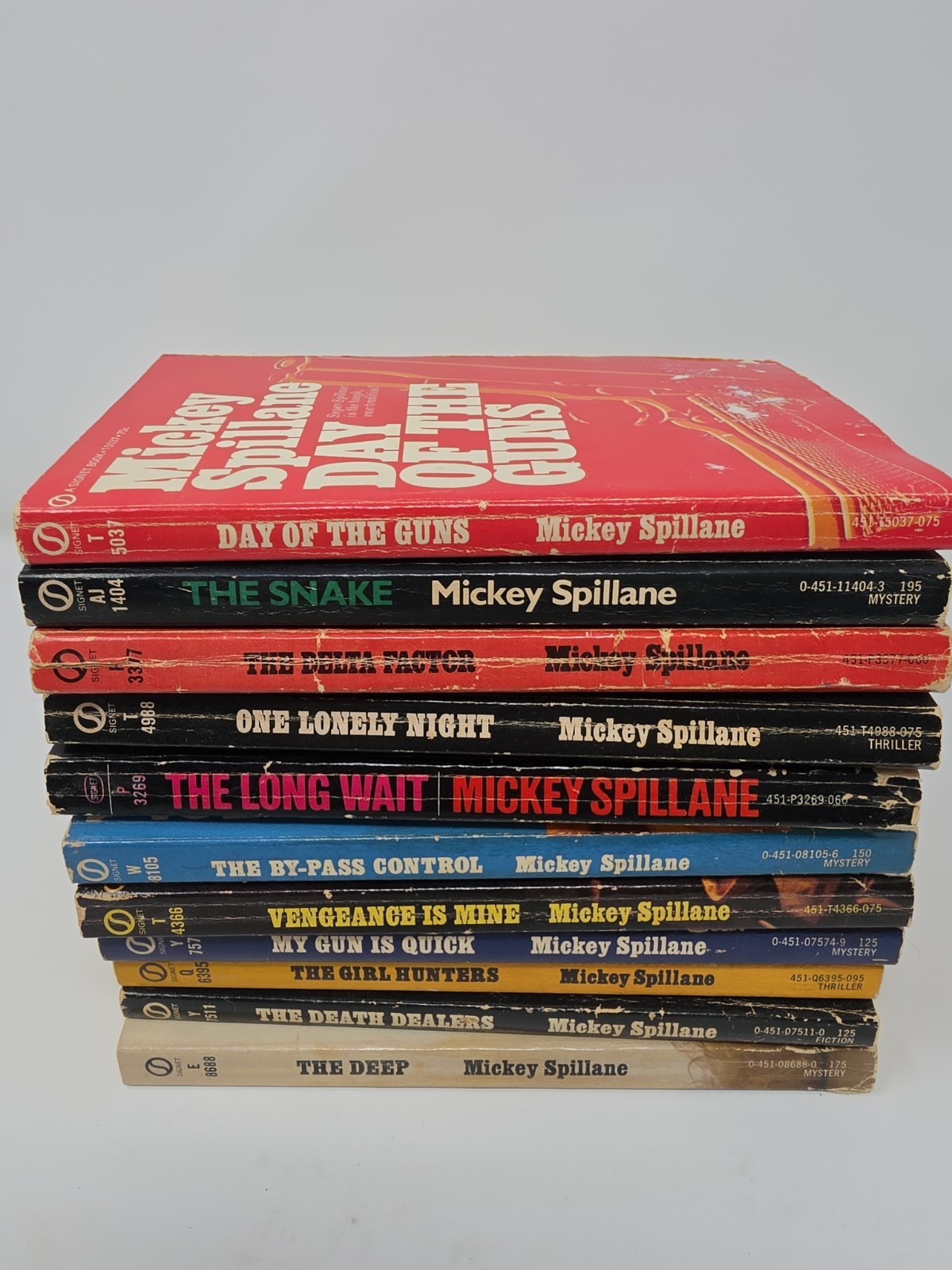 MICKEY SPILLANE Vintage Lot of 11 Mystery Paperback PB Books