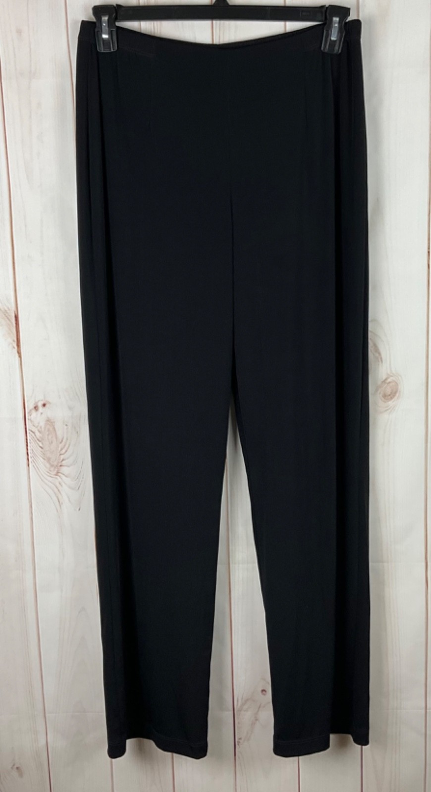 Easywear by Chico\'s Pants Women\'s Size 2 (L/12) Black Pull-On Knit Stretch Easywear by Chico\'s Pants Women\'s Size 2 (L/12) Black Pull-On Knit Stretch