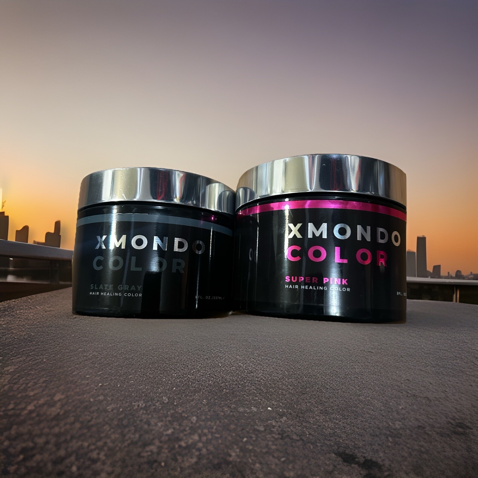 New Xmondo color super pink and slate gray 2pcs