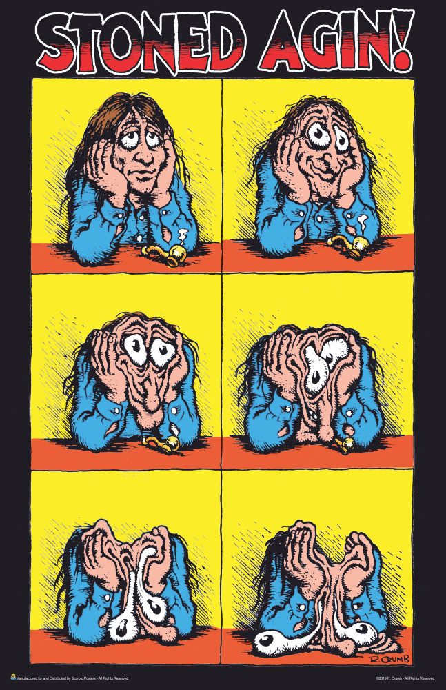 Stoned Agin by R. Crumb Mini Poster- 11\