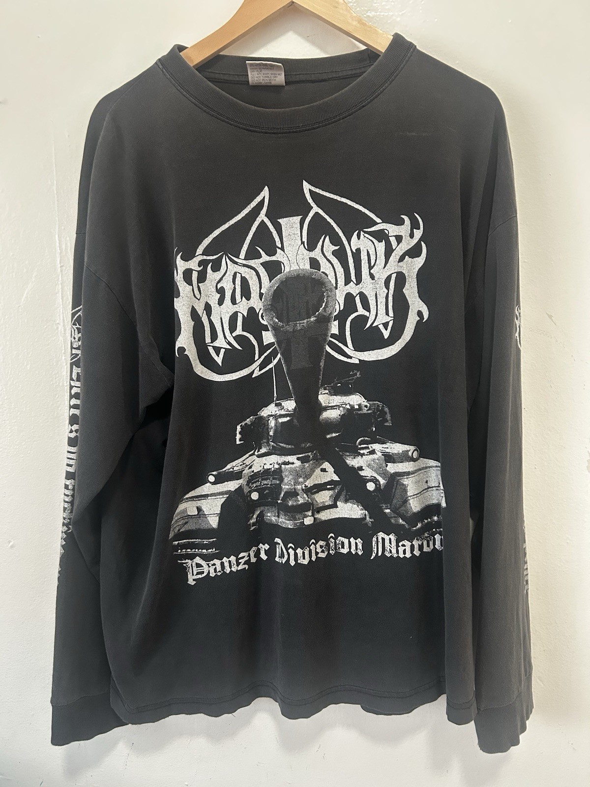 Vintage 90s Marduk Panzer Division Black Metal Longsleeve Euro Shirt XL Vintage 90s Marduk Panzer Division Black Metal Longsleeve Euro Shirt XL
