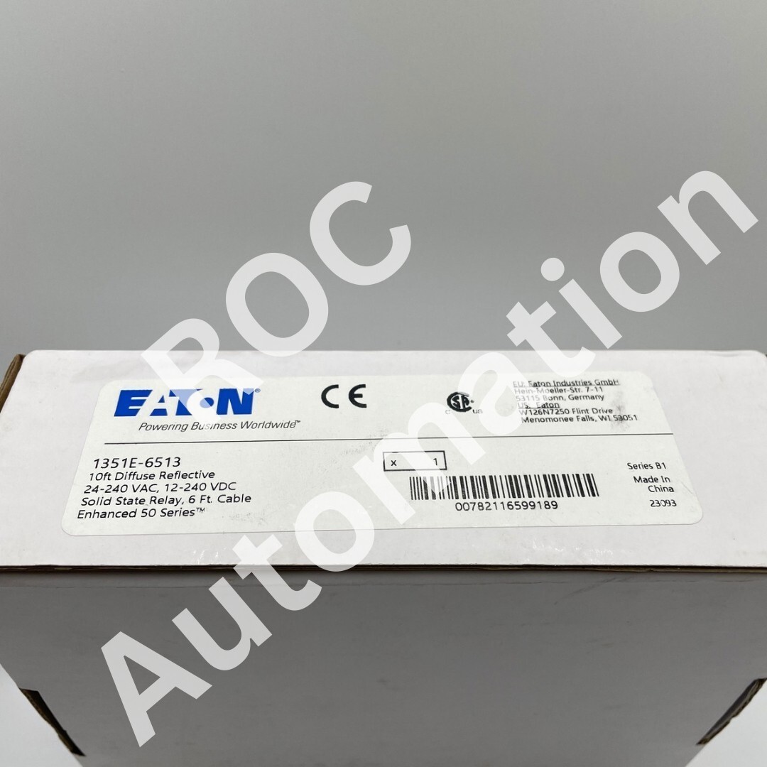 Sealed Pre-owned Eaton 1351E-6513 Photoelectric Solid-State Sensor