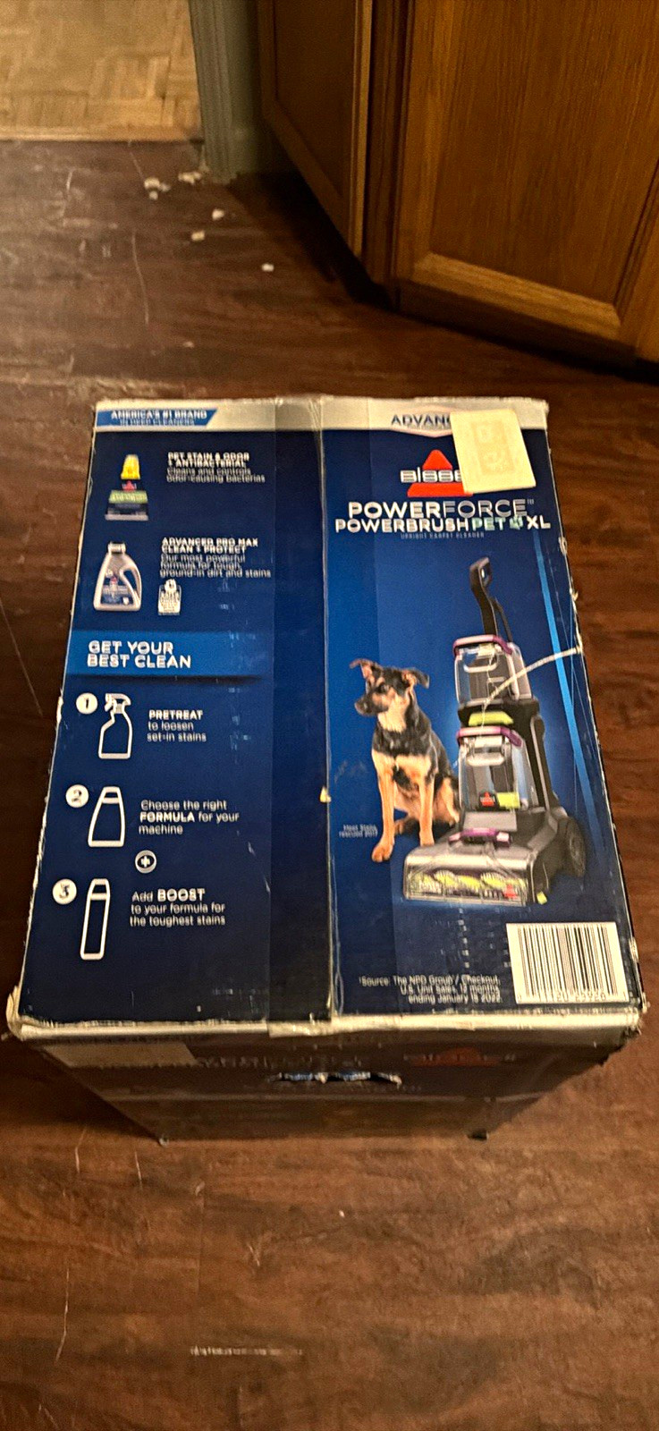 BISSELL PowerForce PowerBrush Pet XL Upright Corded Deep Cleaner Blue