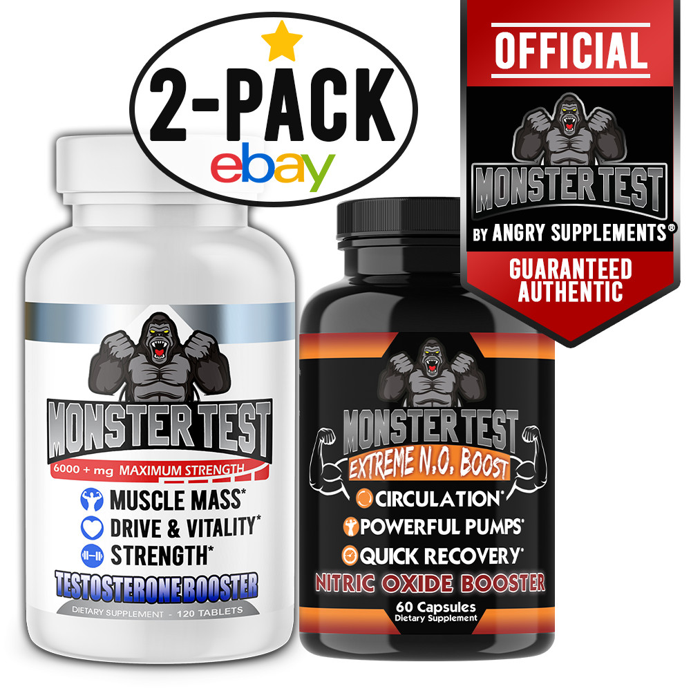 Angry Supplements Testosteron Booster Monster Test + Monster Nitric Oxide 2PK Angry Supplements Testosteron Booster Monster Test + Monster Nitric Oxide 2PK