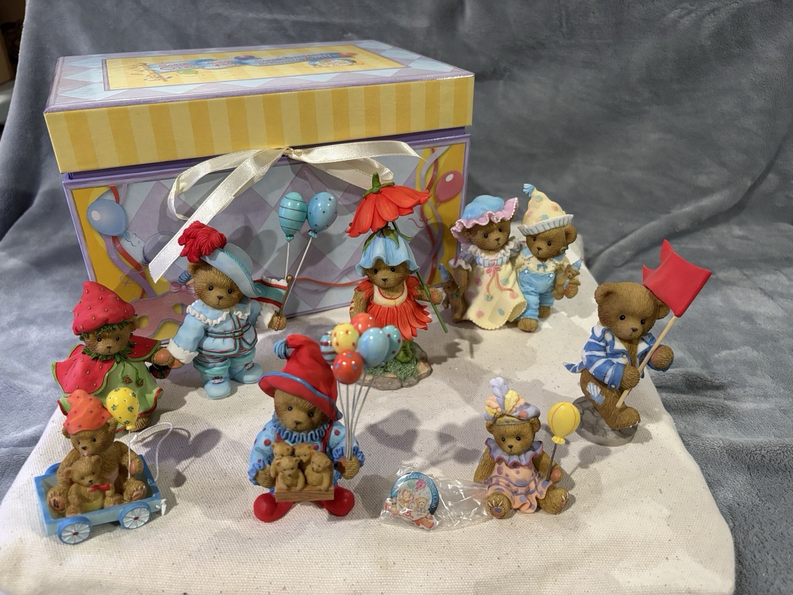 Cherished Teddies Club 2009 Lot Donavon Bill Linda Clyde Jean Hubert Viola 