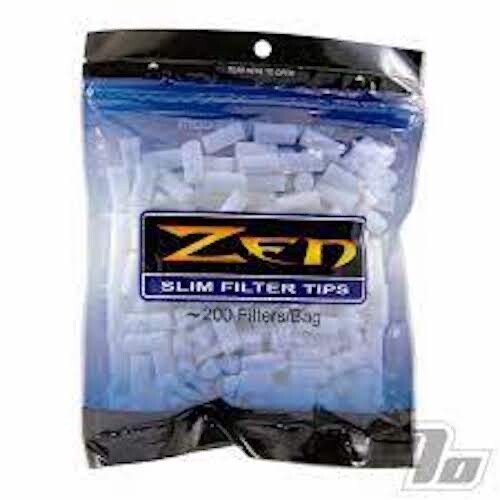 ZEN  Slim Filter Tips -  10 sealed  Bags - Resealable 200  filters
