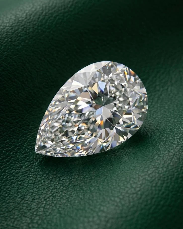 4 Carat Pear Cut Lab Grown Loose CVD Diamond Natural D Color VVS1 Certified