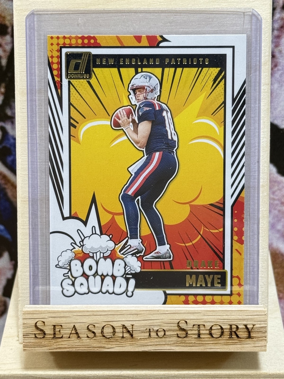 2024 Panini Donruss - Bomb Squad Drake Maye #28 Rookie Insert (RC)