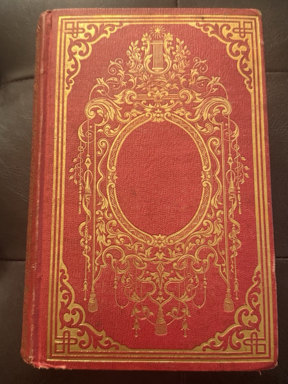 1850 Henry Kirke White Poetical Works Melancholy Hours Ornate Gilt Antique