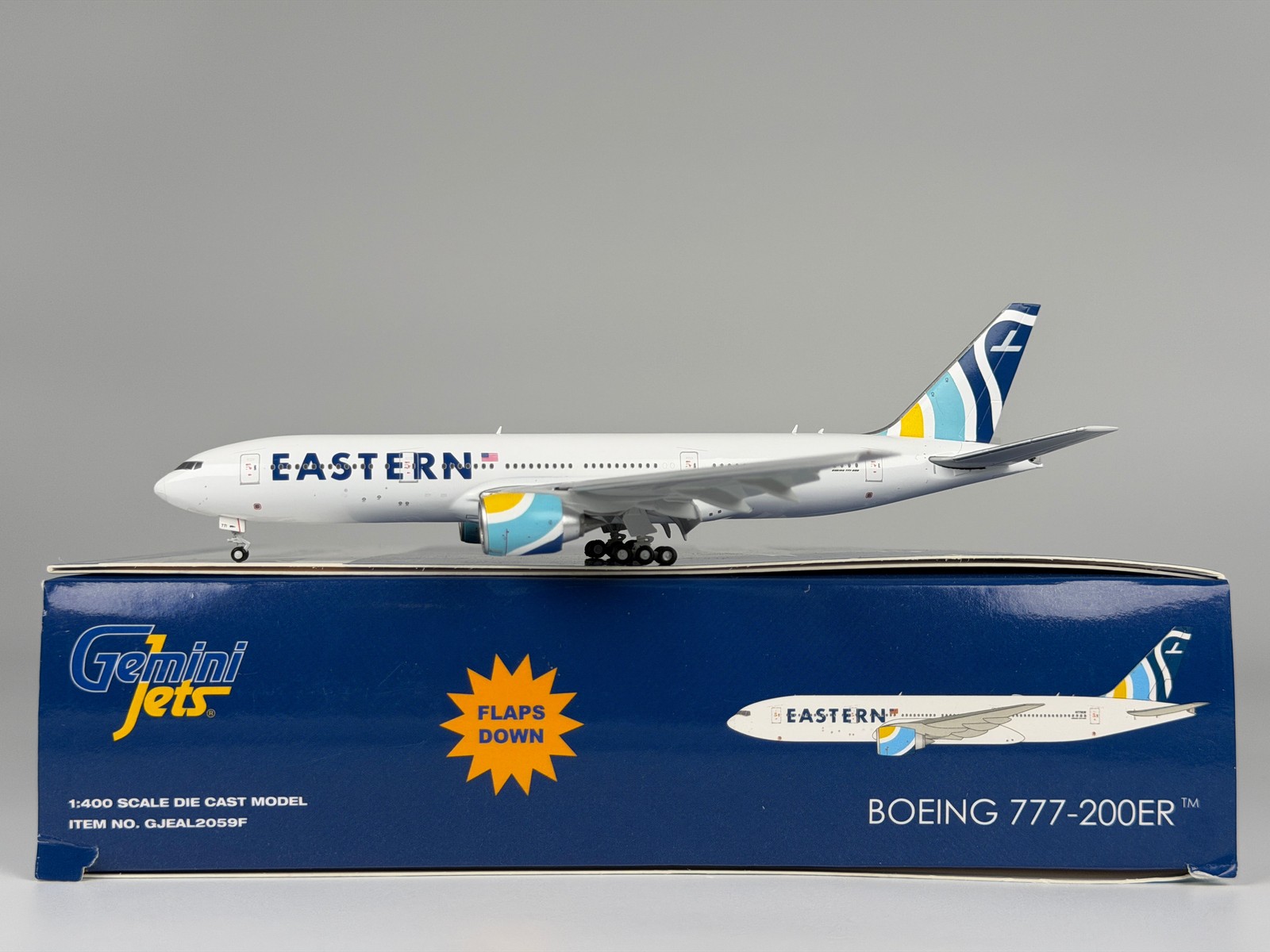 Gemini Jets 1:400 Eastern Air Lines Boeing 777-200 N771KW GJEAL2059F Gemini Jets 1:400 Eastern Air Lines Boeing 777-200 N771KW GJEAL2059F