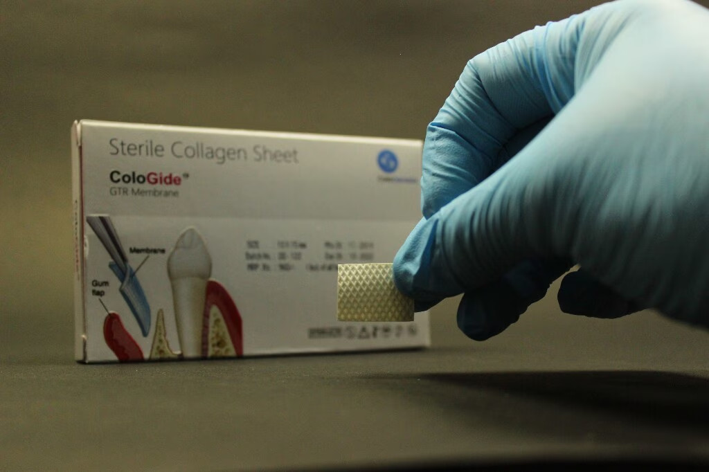 Dental COLO GIDE Sterile Collagen Sheet GTR Membrane - SIZES & PACKS AVAILBLE