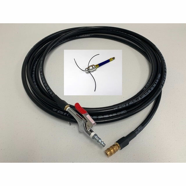 Clean Storm Scorpion 25 ft Dryer Vent Cleaning Air Hose System Agitation 