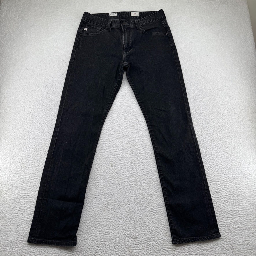 AG Adriano Goldschmied B-Type III Easy Straight Jeans Mens 30x32 Black Denim