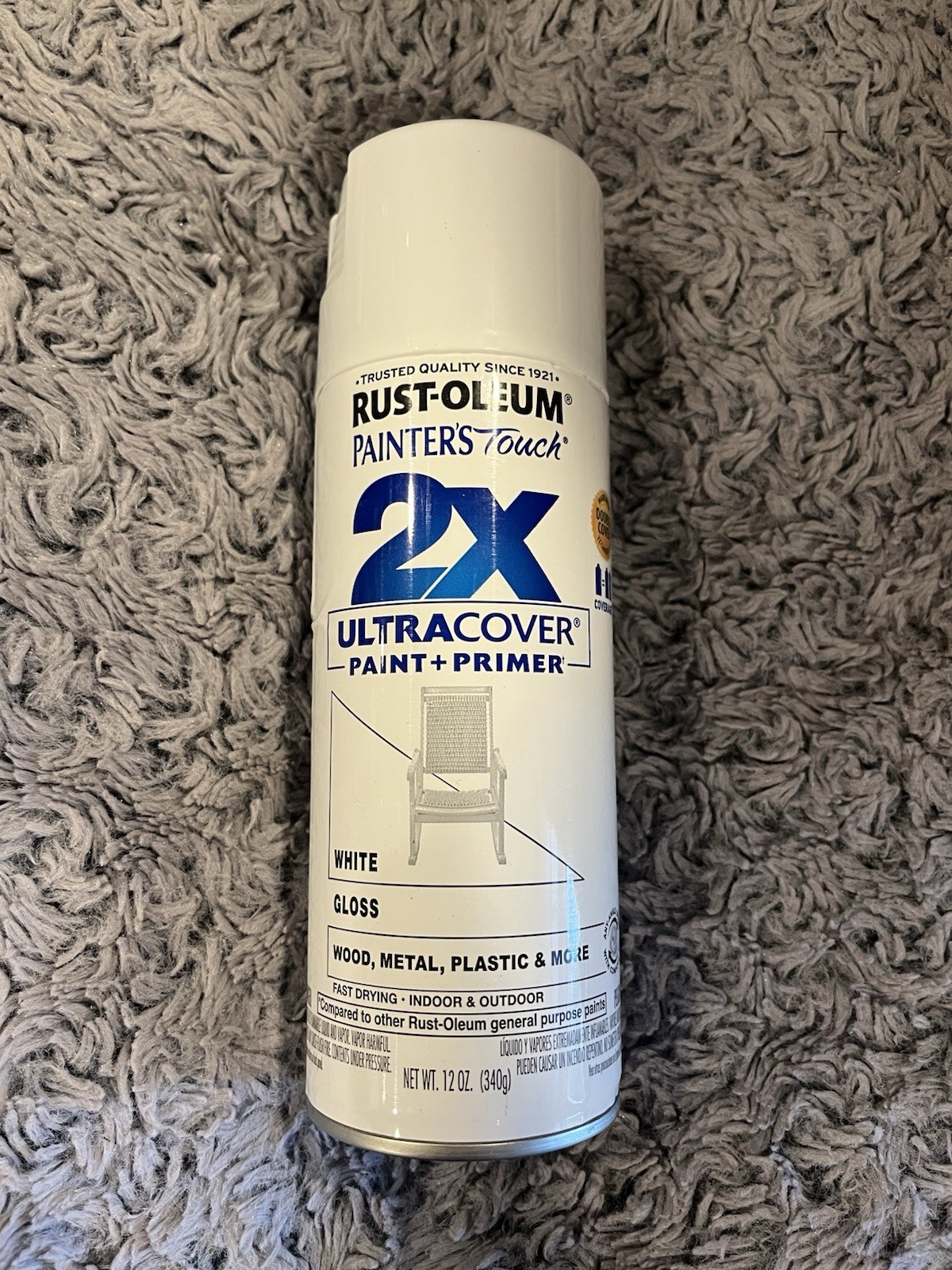 Rust-Oleum Painter\'s Touch 2X Ultra Cover Spray Paint, White (6 Pack)