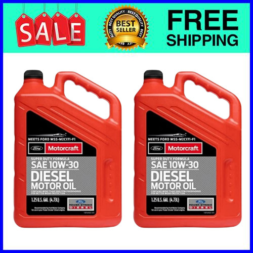 Motorcraft Super Duty Diesel Oil 10W-30 5 Qt 2-Pack Ships from USA Motorcraft Super Duty Diesel Oil 10W-30 5 Qt 2-Pack Ships from USA