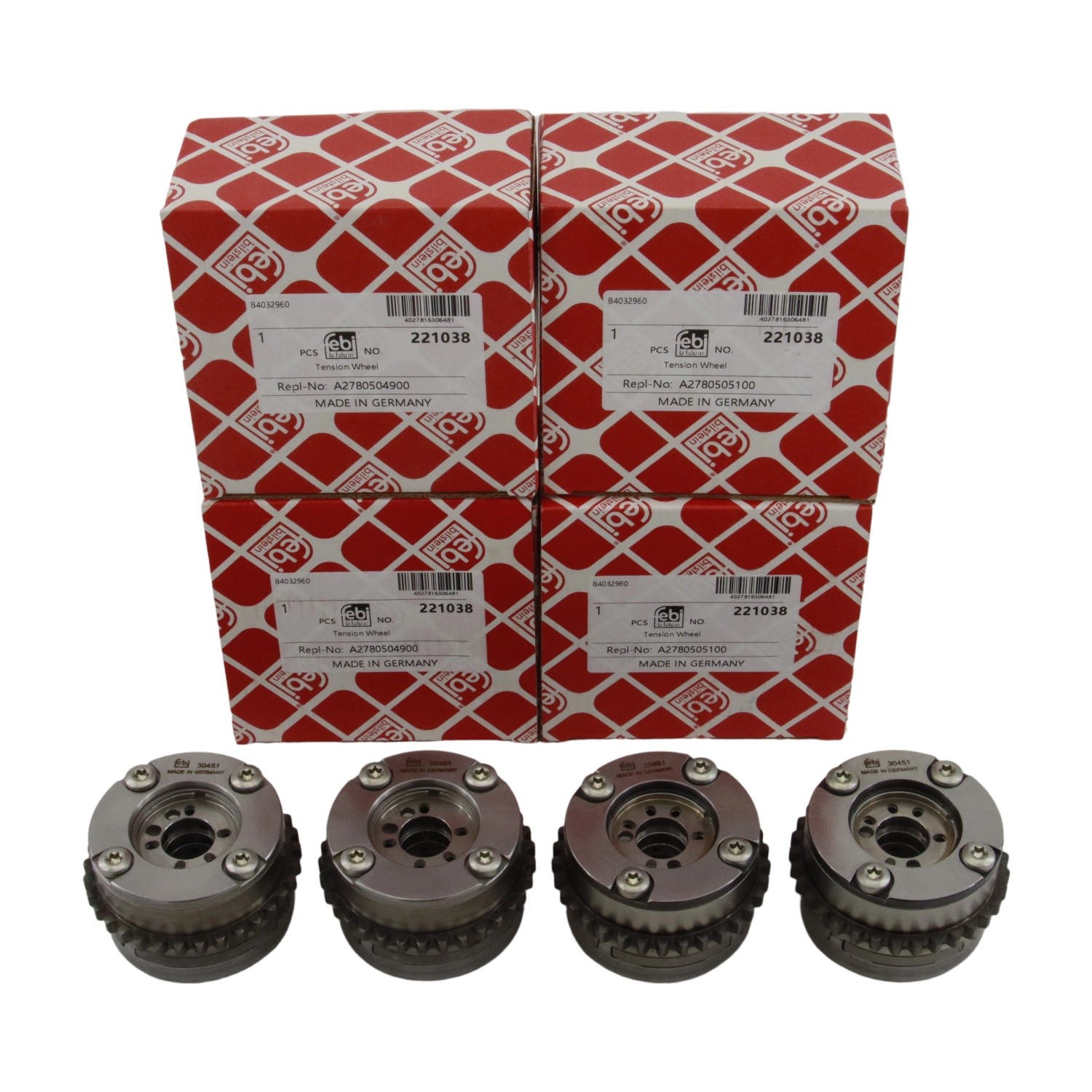 4Pcs Febi Camshaft Adjuster For Mercedes Benz M278 GL450 S550 GL550 4.7T V8 US