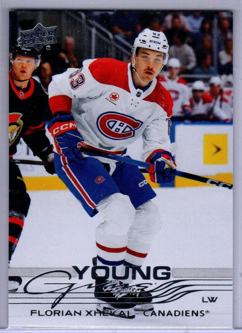 2025-26 UD Extended Series Florian Xhekaj Young Guns Rookie Card # 702