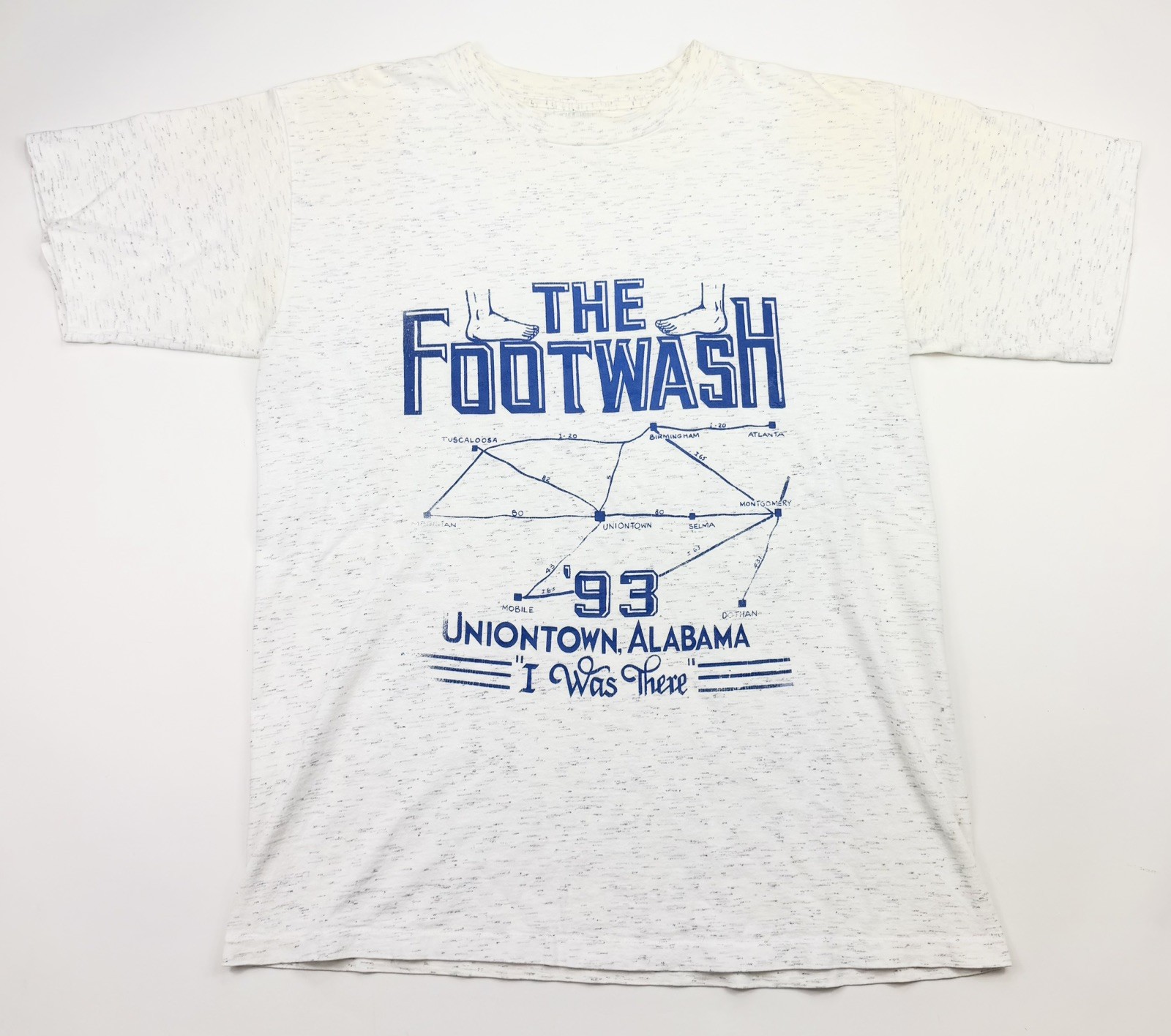 Vintage Graphic T Shirt Footwash Alabama Hip Hop Rap Freaknik 90s Uniontown Y2K 