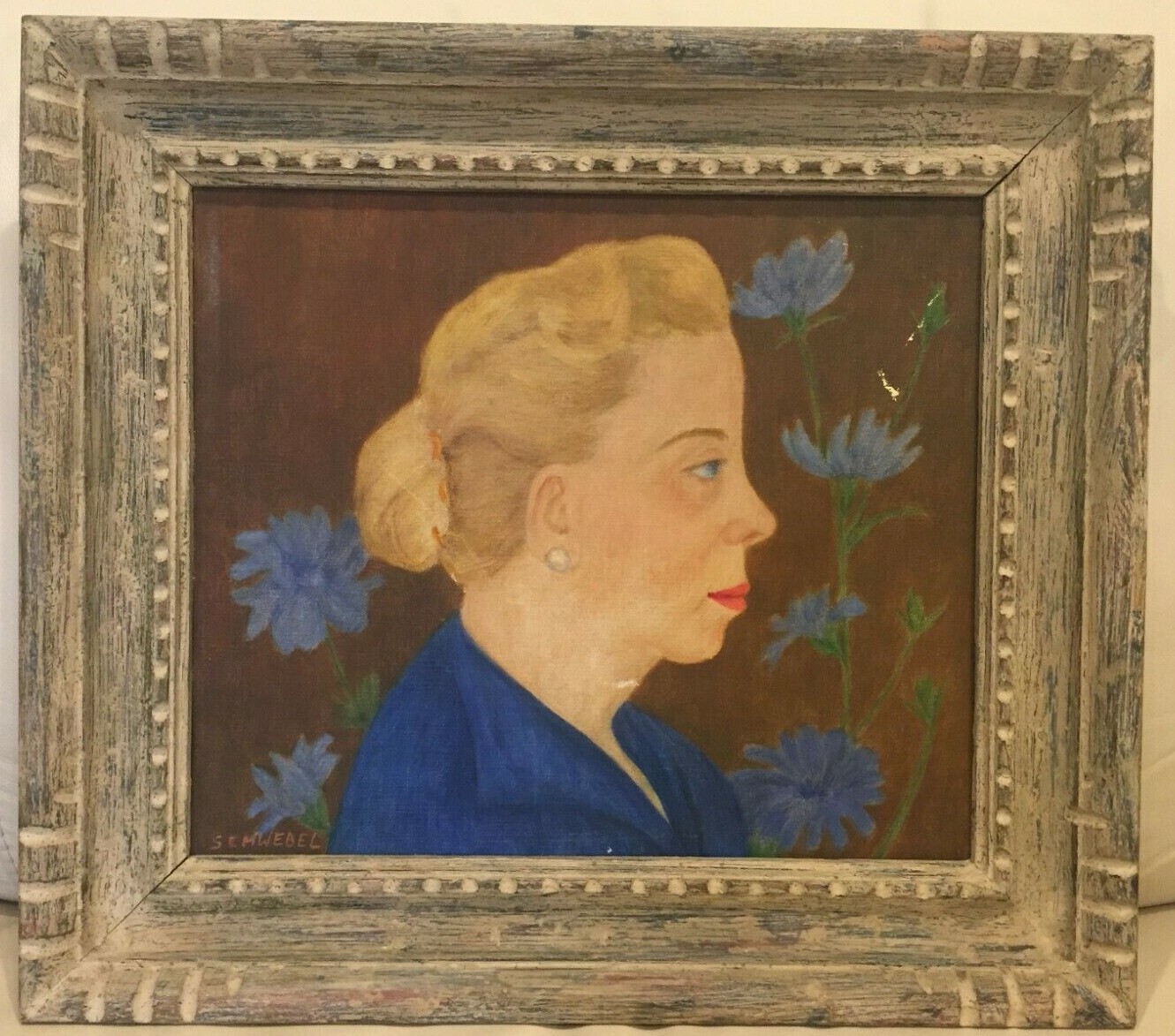 Painting Celia Scwebel Oil Listed American Artist