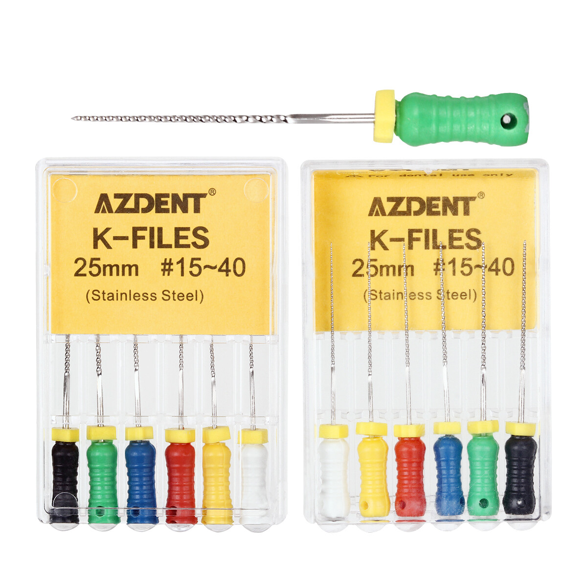 Dental Endodontic K-Files Root Canal Hand Use Stainless Steel 25mm/21mm 6pcs/box