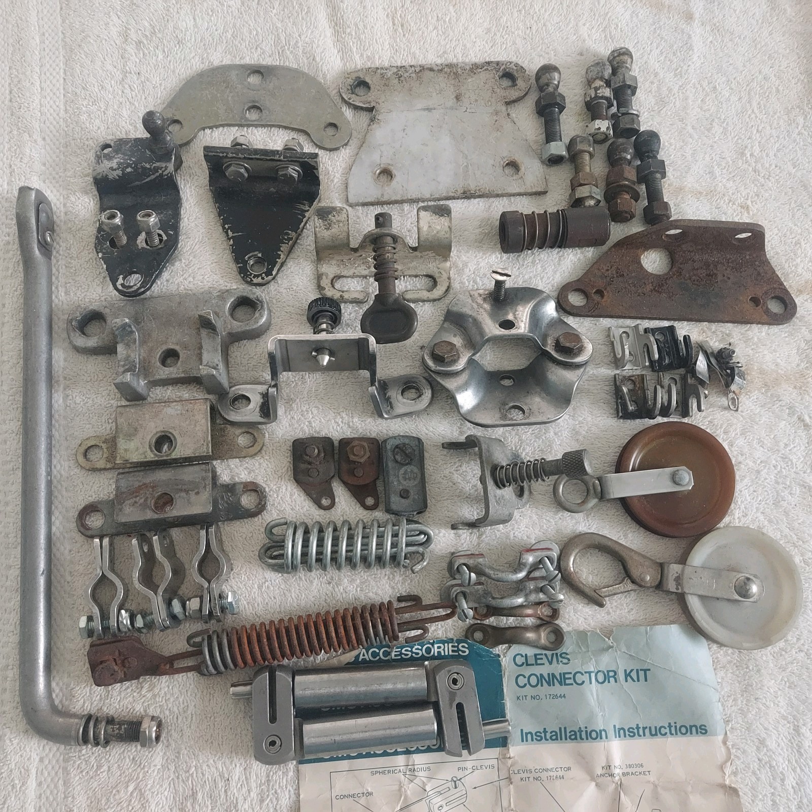 Vintage Misc. Rope Cable Steering Leftover Parts fit multiple brands, mostly OMC