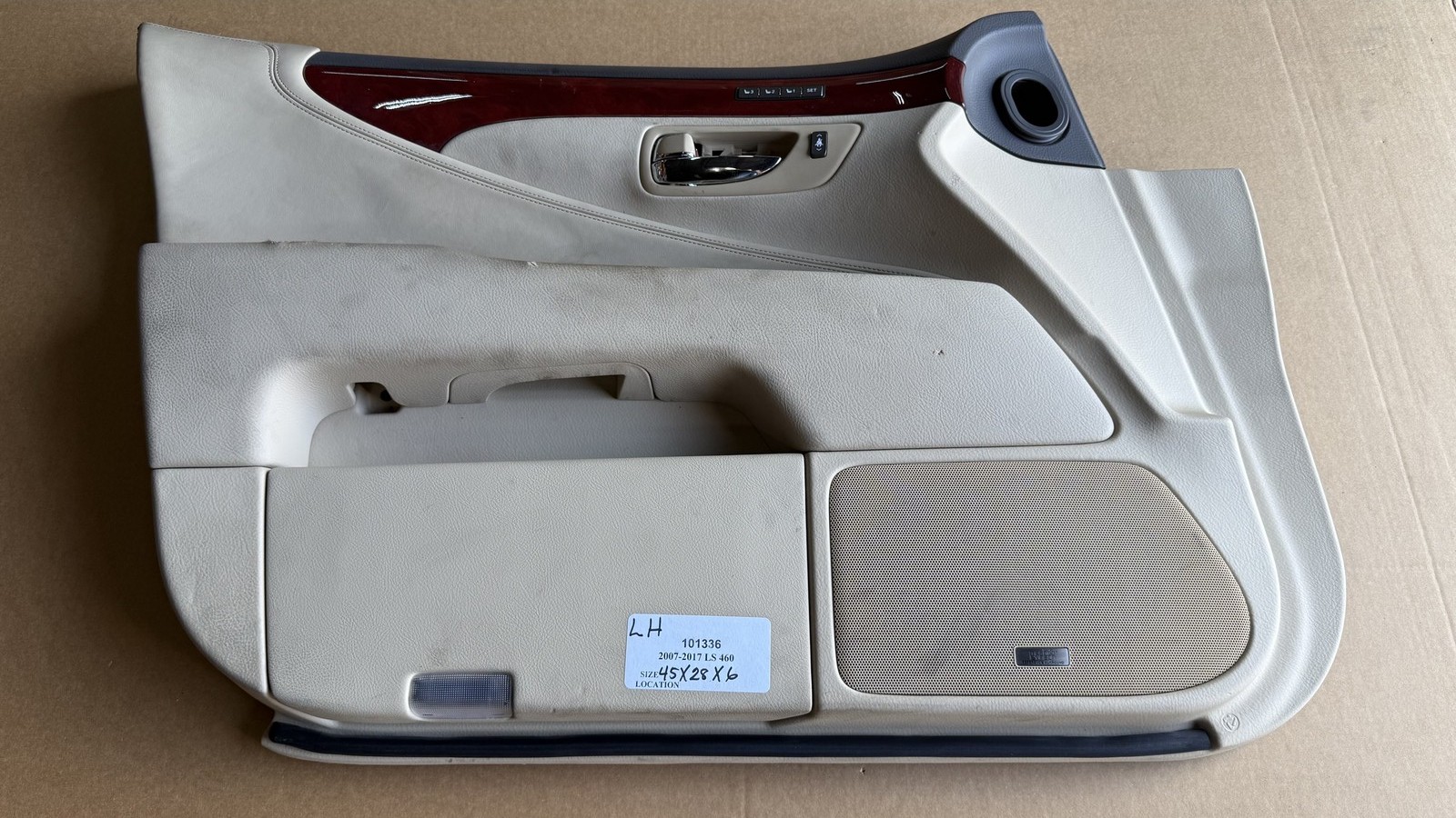 2007-2009 Lexus LS460 Wood Grain Door Trim Panel Front Left 67620-50650-A4 OEM